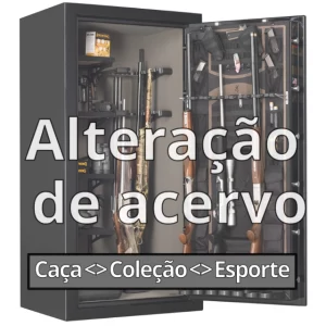 Alteração de armamentos entre acervos (Caça <-> Tiro Esportivo <-> Colecionismo)
